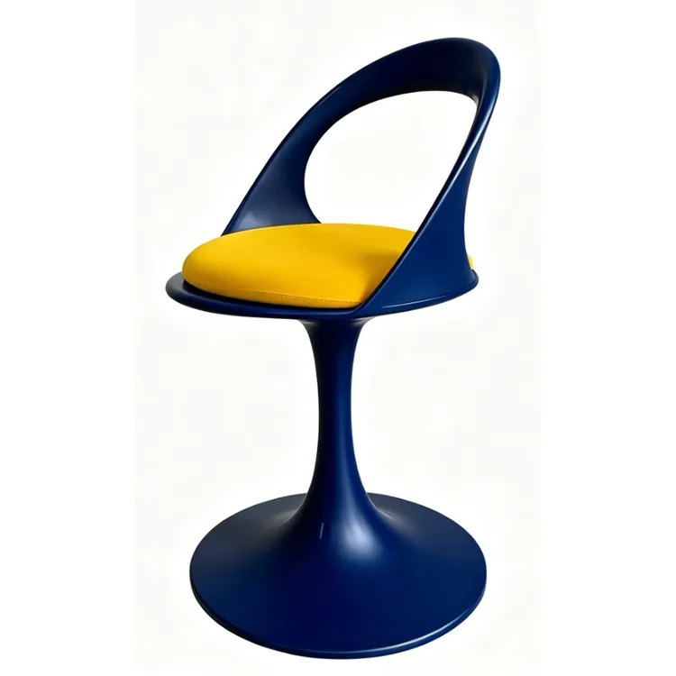 Modern Tulip Cutout FRP Lounge Chair