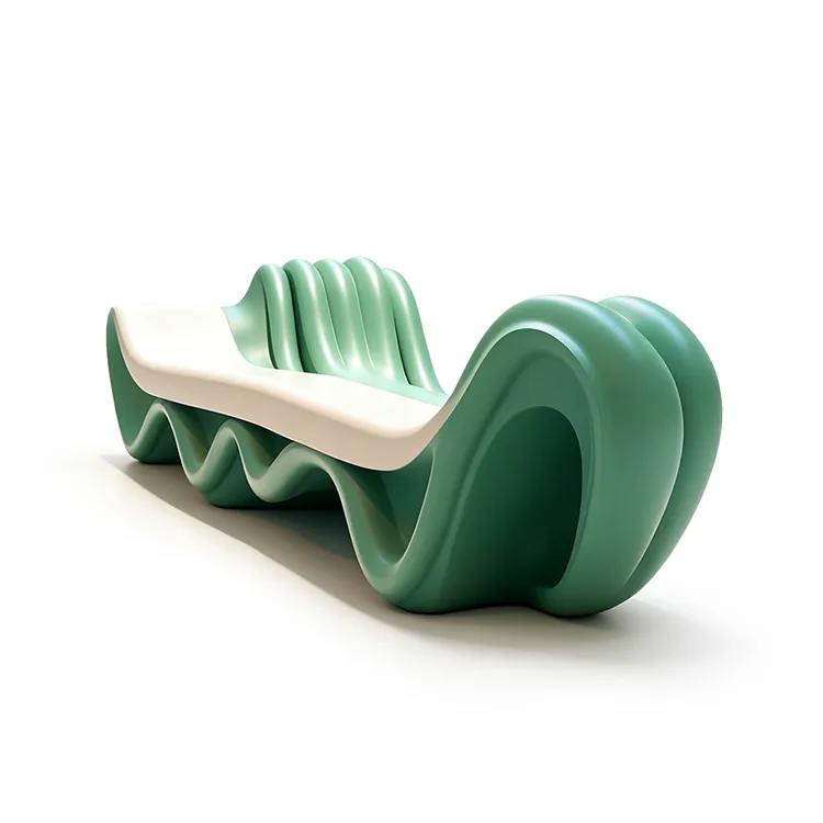 Art Wave Fiberglass Lounge Bench